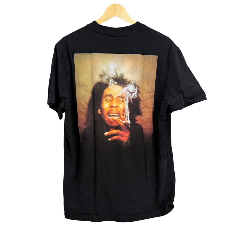Bob Marley‎ Shoe Palace Tee Medium Black Embroidered Front Graphic Back